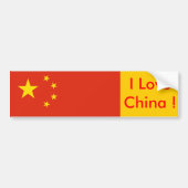 Sticker met Chinese vlag (Voorkant)