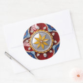 Sticker met Colombiaanse kleuren Design (Envelop)