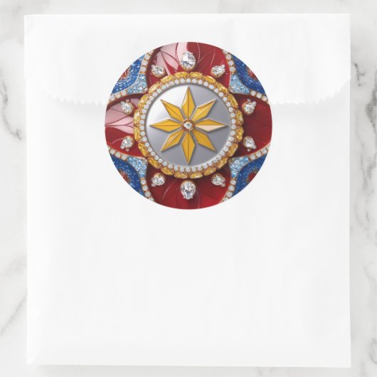 Sticker met Colombiaanse kleuren Design (Tas)