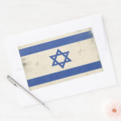 Sticker met Cool Distress Israel Flag (Envelop)