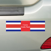 Sticker met Costa Ricaanse vlag (Op auto)