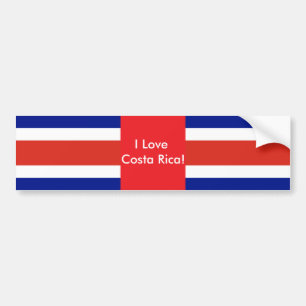 Sticker met Costa Ricaanse vlag