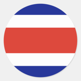 Sticker met Costa Ricaanse vlag