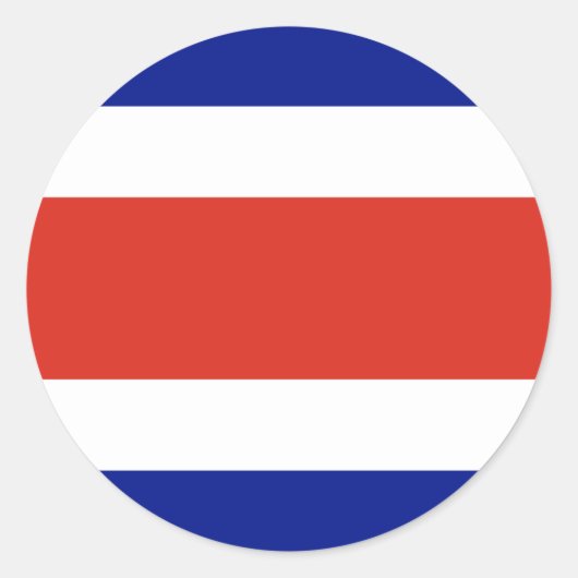 Sticker met Costa Ricaanse vlag (Voorkant)