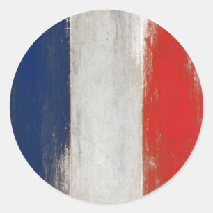 Sticker met de Franse vlag Dirty