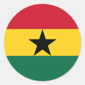 Sticker met de Ghanese vlag (Voorkant)