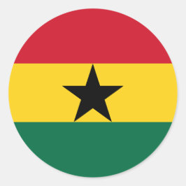 Sticker met de Ghanese vlag