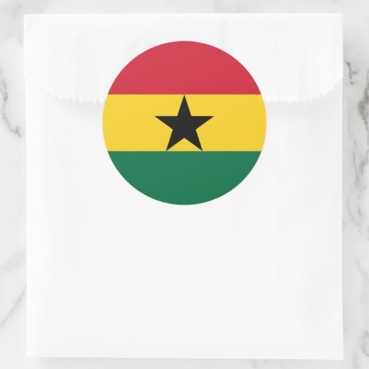 Sticker met de Ghanese vlag (Tas)