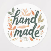 Sticker "met de hand gemaakt" (Design 2)