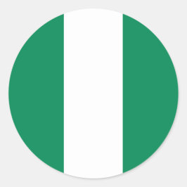 Sticker met de Nigeriaanse vlag
