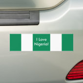 Sticker met de Nigeriaanse vlag (Op auto)