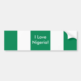 Sticker met de Nigeriaanse vlag