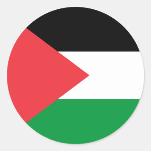 Sticker met de Palestijnse vlag