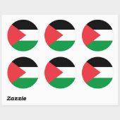 Sticker met de Palestijnse vlag (Vel)