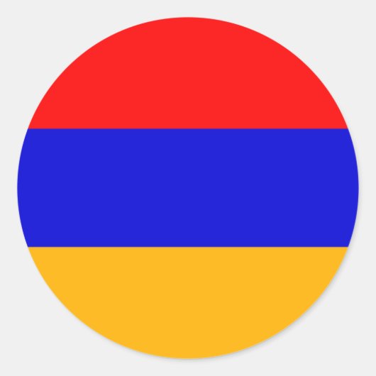 Sticker met de vlag van Armenië (Voorkant)