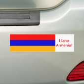 Sticker met de vlag van Armenië (Op auto)