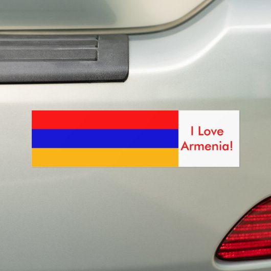 Sticker met de vlag van Armenië (Op auto)
