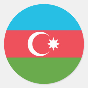 Sticker met de vlag van Azerbeidzjan