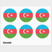 Sticker met de vlag van Azerbeidzjan (Vel)
