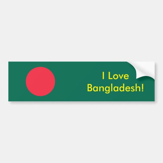 Sticker met de vlag van Bangladesh (Voorkant)