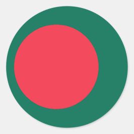 Sticker met de vlag van Bangladesh