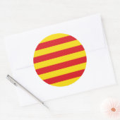 Sticker met de vlag van Catalonië (Envelop)