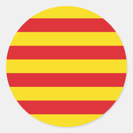 Sticker met de vlag van Catalonië