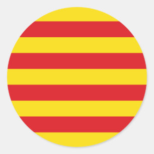 Sticker met de vlag van Catalonië