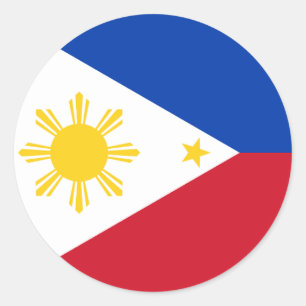 Sticker met de vlag van de Filipijnen