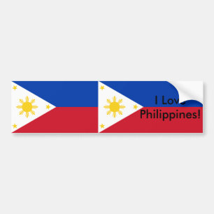 Sticker met de vlag van de Filipijnen