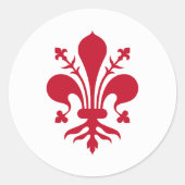 Sticker met de vlag van Florence, Italië (Voorkant)
