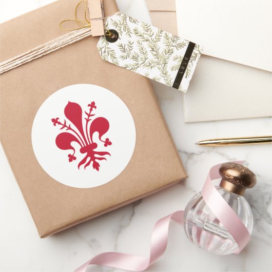 Sticker met de vlag van Florence, Italië (Geschenken)