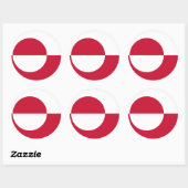 Sticker met de vlag van Groenland (Vel)