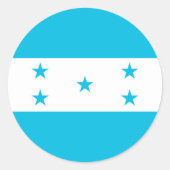 Sticker met de vlag van Honduras (Voorkant)