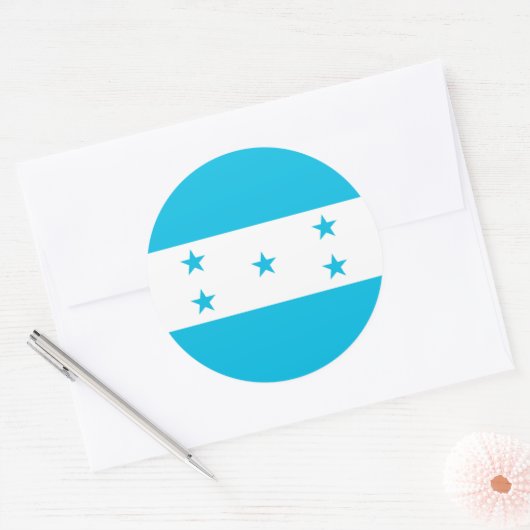 Sticker met de vlag van Honduras (Envelop)