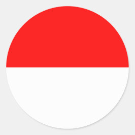 Sticker met de vlag van Indonesië
