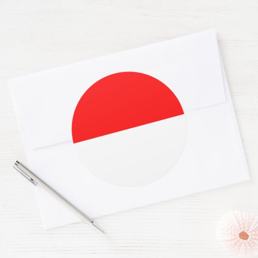 Sticker met de vlag van Indonesië (Envelop)