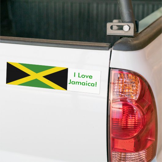 Sticker met de vlag van Jamaica (Op Truck)