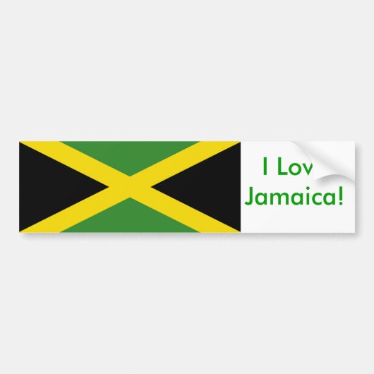 Sticker met de vlag van Jamaica (Voorkant)