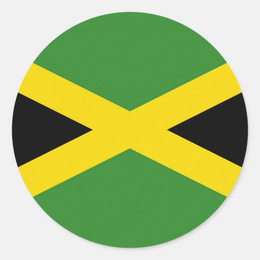 Sticker met de vlag van Jamaica (Voorkant)