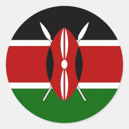 Sticker met de vlag van Kenia