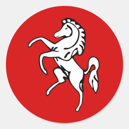 Sticker met de vlag van Kent, Engeland (Voorkant)