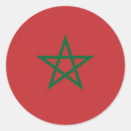 Sticker met de vlag van Marokko