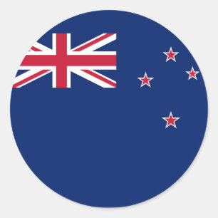 Sticker met de vlag van Nieuw-Zeeland