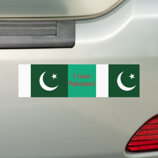 Sticker met de vlag van Pakistan (Op auto)