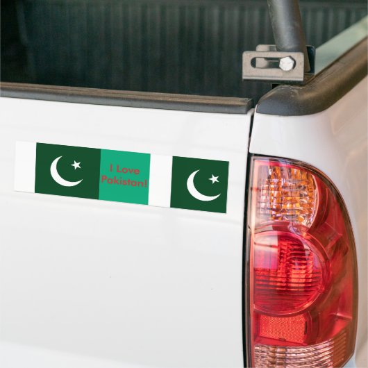 Sticker met de vlag van Pakistan (Op Truck)