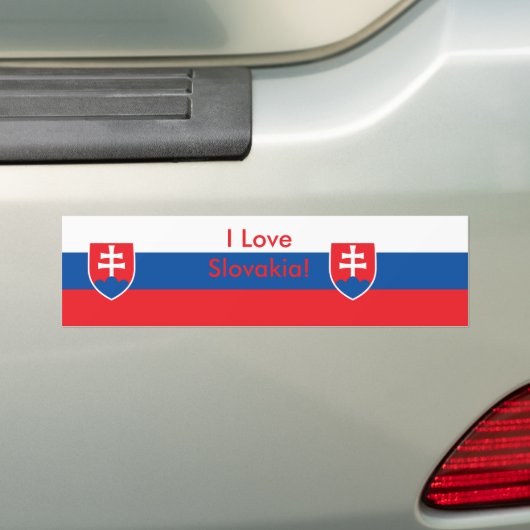 Sticker met de vlag van Slowakije (Op auto)