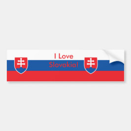Sticker met de vlag van Slowakije