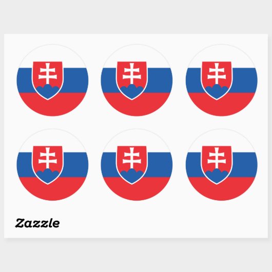 Sticker met de vlag van Slowakije (Vel)