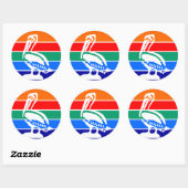 Sticker met de vlag van St. Petersburg, Florida (Vel)